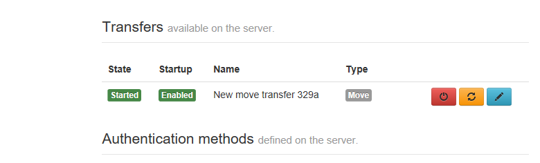 SFTPPlus Transfer Status